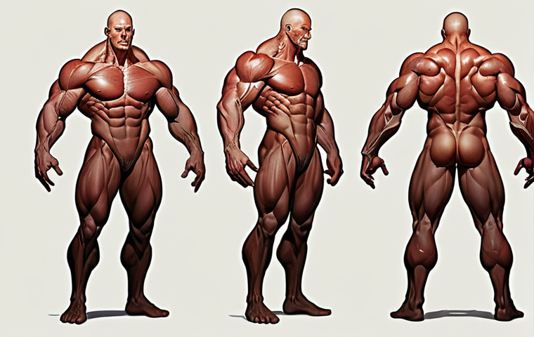A dynamic character design, showcasing strong anatomical understanding and a powerful line of action. The character is in an expressive action pose, emphasizing muscle tension and realistic proportions with subtle stylistic exaggeration. Detailed concept art, full body view, professional character sheet presentation, digital painting, by Artgerm, by Loish.