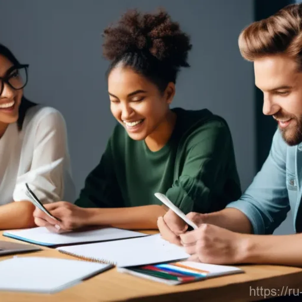 캐릭터디자인 직무에서 성공적인 협업 사례 - **Prompt for "Creative Brainstorming and Diverse Perspectives":**
"A group of four diverse creat...