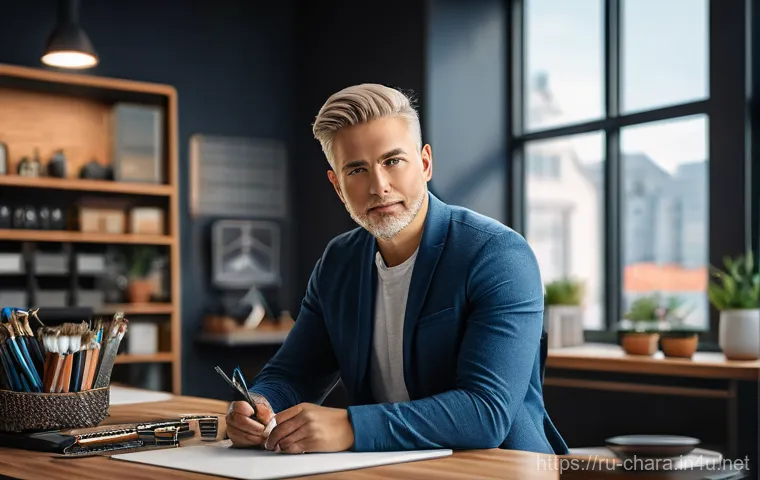 캐릭터디자이너의 글로벌 직무 사례 - Here are three detailed image generation prompts in English, adhering to your guidelines: