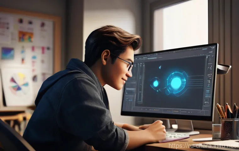 캐릭터디자이너 연봉 협상 팁 - **Prompt 2: Confident Character Artist During Salary Negotiation**
    "A male character artist, in ...