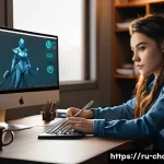 캐릭터디자인 직무 채용 면접 준비 - **Prompt 1: The Creative Flow of a Character Designer**
"A talented female character designer in...