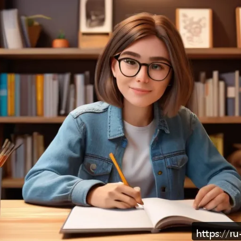 캐릭터디자인 자격증 필기 시험 대비 자료 정리 - A confident young female character designer sitting at a modern workspace filled with sketchbooks, d...